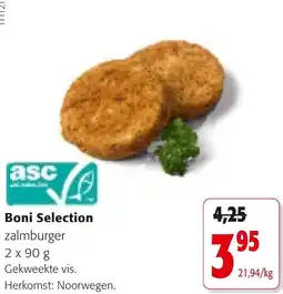 Colruyt Boni Selection zalmburger aanbieding