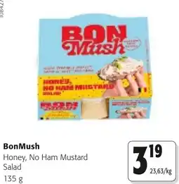 Colruyt BonMush Honey, No Ham Mustard Salad aanbieding