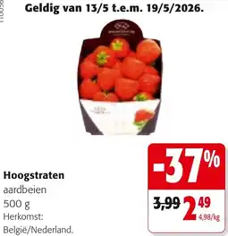 Colruyt Hoogstraten aardbeien aanbieding
