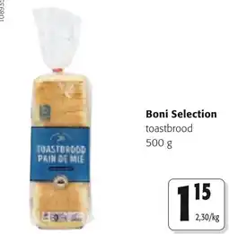 Colruyt Boni Selection toastbrood aanbieding