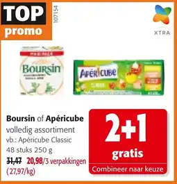 Colruyt Boursin of Apéricube aanbieding
