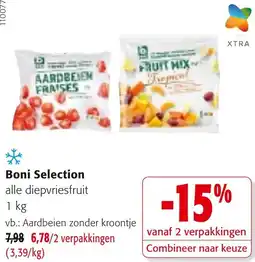 Colruyt Boni Selection diepvriesfruit aanbieding