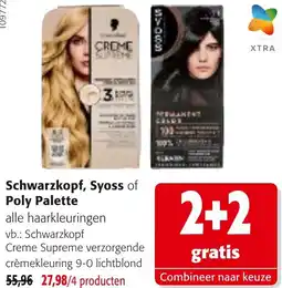 Colruyt Schwarzkopf, Syoss of Poly Palette aanbieding