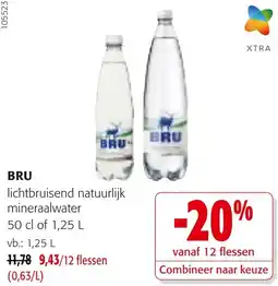 Colruyt BRU lichtbruisend natuurlijk mineraalwater aanbieding