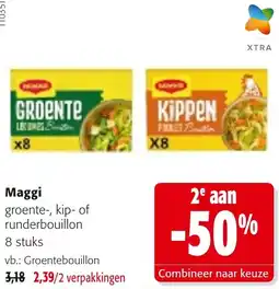 Colruyt Maggi groente, kip of runderbouillon aanbieding