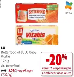 Colruyt LU Betterfood of LULU Baby Vitabis aanbieding