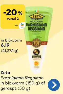 Bio Planet Zeta Parmigiano Reggiano aanbieding