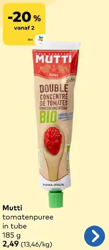 Bio Planet Mutti tomatenpuree aanbieding