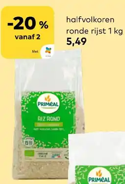 Bio Planet Priméal halfvolkoren ronde rijst aanbieding