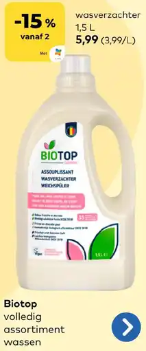 Bio Planet Biotop wasverzachter aanbieding