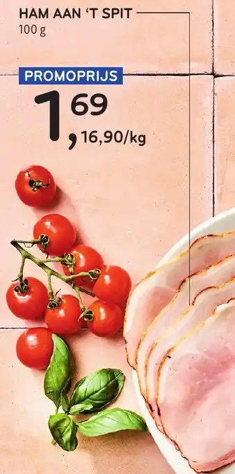Alvo Ham aan 't spit aanbieding