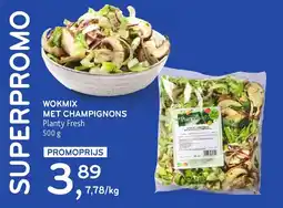 Alvo Wokmix met champignons Planty Fresh aanbieding