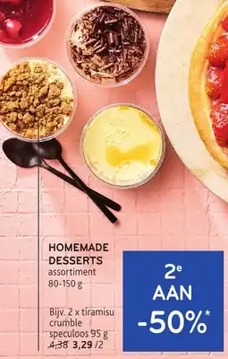 Alvo Homemade desserts aanbieding
