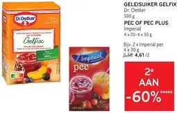Alvo Geleisuiker gelfix Dr. Oetker, Pec of pec plus Imperial aanbieding