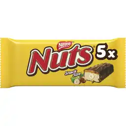 Albert Heijn Nuts Melkchocolade snacksize 5-pack aanbieding