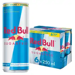 Albert Heijn Red Bull Sugar free 6-pack bel aanbieding