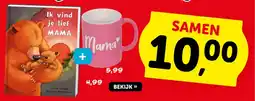 Boekenvoordeel Ik vind je lief, Mama + Mok Mama aanbieding
