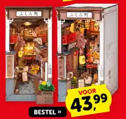 Boekenvoordeel Robotime Rolife Sakura Wine Alley DIY Book Nook kit aanbieding