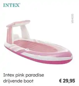 Multi bazar Intex pink paradise drijvende boot aanbieding