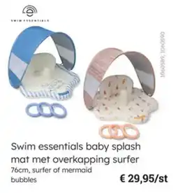 Multi bazar Swim essentials baby splash mat met overkapping surfer aanbieding