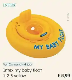 Multi bazar Intex my baby float 1-2-3 yellow aanbieding