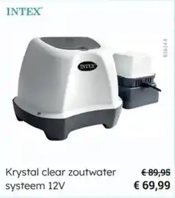 Multi bazar Intex Krystal clear zoutwater systeem 12V aanbieding