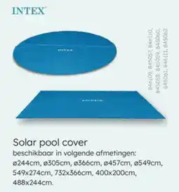 Multi bazar Intex Solar Pool Cover aanbieding