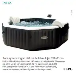 Multi bazar Intex Pure spa octagon deluxe bubble & jet aanbieding