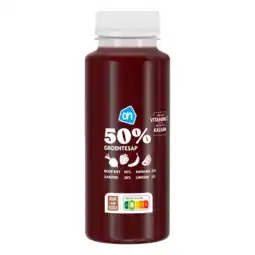 Albert Heijn AH 50% Groentesap rode biet aardbei banaan aanbieding