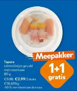OKay Tapero zalmrolletjes gevuld met roomkaas aanbieding