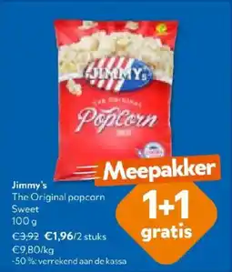 OKay Jimmy's The Original popcorn Sweet aanbieding