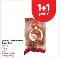 Spar Pruimtrostomaten Ruby Red aanbieding