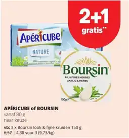 Spar Apéricube of boursin aanbieding