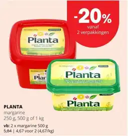Spar Planta margarine aanbieding