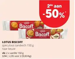 Spar Lotus biscoff aanbieding