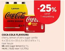 Spar Coca-cola flavours aanbieding