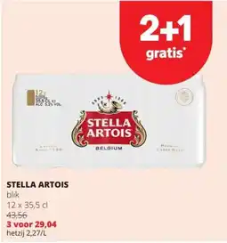 Spar Stella artois blik aanbieding