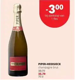 Spar Piper-heidsieck champagne brut aanbieding