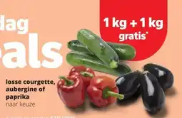 Spar losse courgette, aubergine of paprika aanbieding