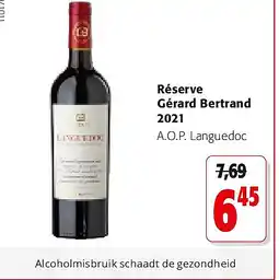 Colruyt Réserve Gérard Bertrand 2021 aanbieding