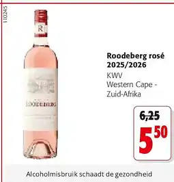 Colruyt Roodeberg rosé 2025/2026 aanbieding