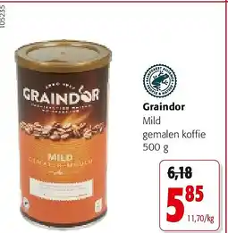 Colruyt Graindor Mild gemalen koffie 500 g aanbieding
