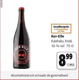Colruyt Ker-Elle Kaishaku Kriek 10 % vol 75 cl aanbieding