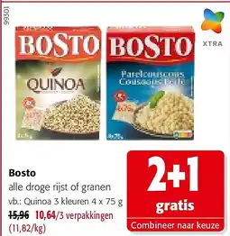 Colruyt Bosto Quinoa 3 kleuren 4 x 75 g aanbieding