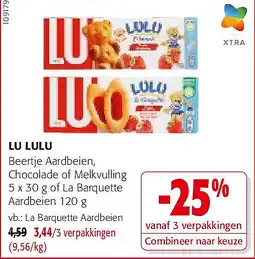 Colruyt LU LULU La Barquette Aardbeien aanbieding