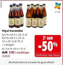 Colruyt Tripel Karmeliet 0,4 % vol 4 x 33 cl aanbieding