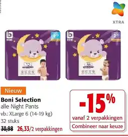 Colruyt Boni Selection XLarge 6 (14-19 kg) 32 stuks aanbieding