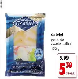 Colruyt Gabriel gerookte zwarte heilbot 150 g aanbieding