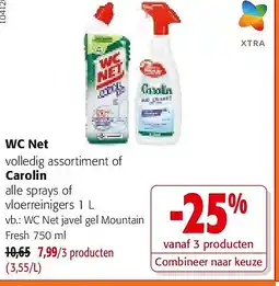 Colruyt WC Net javel gel Mountain Fresh 750 ml aanbieding
