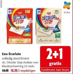 Colruyt Eau Écarlate Décolor Stop doekjes voor kleurbescherming 22 stuks aanbieding